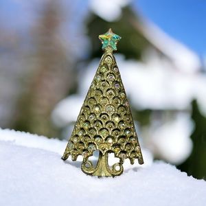 Vintage Lancer Il Christmas Tree Brooch